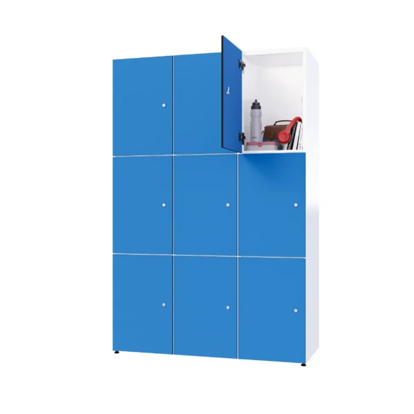 Modulaire metalen kast met HPL