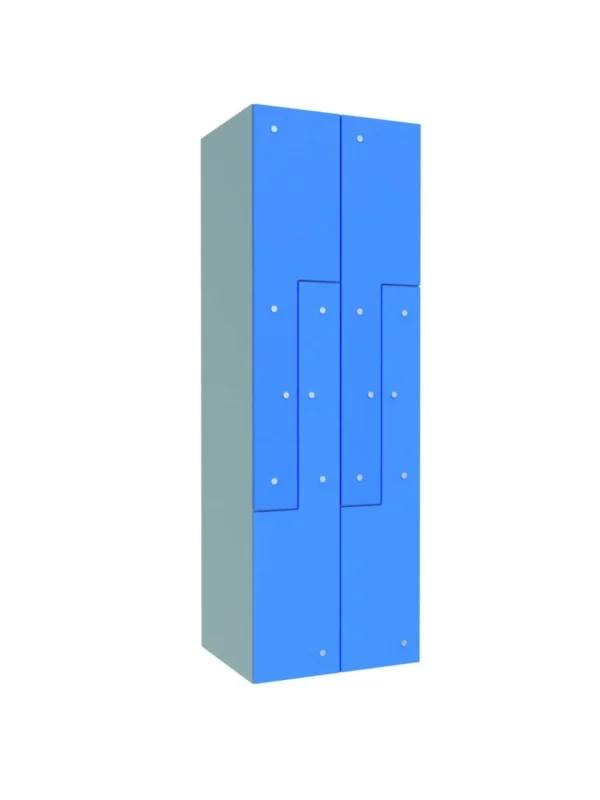 Modulaire metalen locker met glas